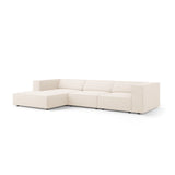 Arendal 4-Sitzer Ecksofa, Linke Seite, aus Samt oder Chenille, 284x166x70 cm von Cosmopolitan Design – Bild 3