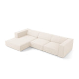 Arendal 4-Sitzer Ecksofa, Linke Seite, aus Samt oder Chenille, 284x166x70 cm von Cosmopolitan Design – Bild 5