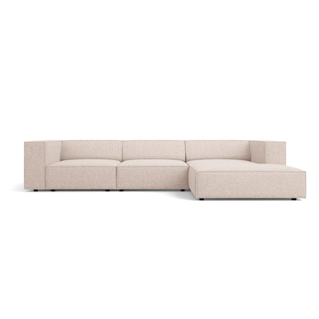 Arendal 4-Sitzer Ecksofa, Rechte Seite, aus Chenille in Beige (Haga 30), 284x166x70 cm von Cosmopolitan Design – Bild 1