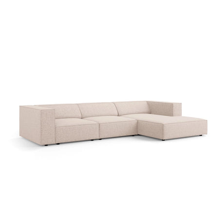 Arendal 4-Sitzer Ecksofa, Rechte Seite, aus Chenille in Beige (Haga 30), 284x166x70 cm von Cosmopolitan Design – Bild 3