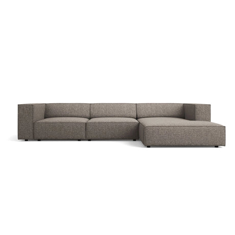 Arendal 4-Sitzer Ecksofa, Rechte Seite, aus Chenille in Grau (Haga 16), 284x166x70 cm von Cosmopolitan Design – Bild 1