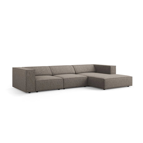 Arendal 4-Sitzer Ecksofa, Rechte Seite, aus Chenille in Grau (Haga 16), 284x166x70 cm von Cosmopolitan Design – Bild 3
