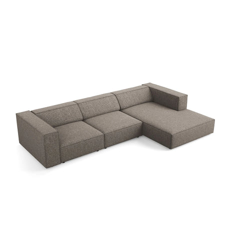 Arendal 4-Sitzer Ecksofa, Rechte Seite, aus Chenille in Grau (Haga 16), 284x166x70 cm von Cosmopolitan Design – Bild 5
