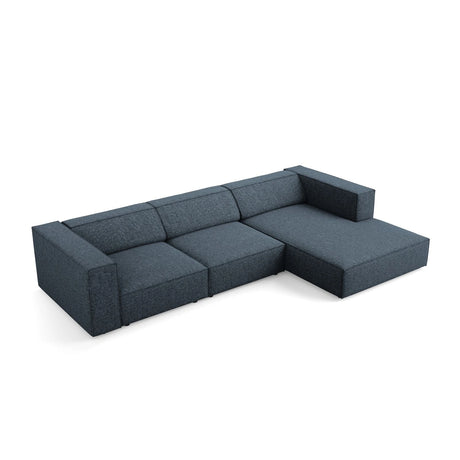 Arendal 4-Sitzer Ecksofa, Rechte Seite, aus Chenille in Königsblau (Haga 86), 284x166x70 cm von Cosmopolitan Design – Bild 5
