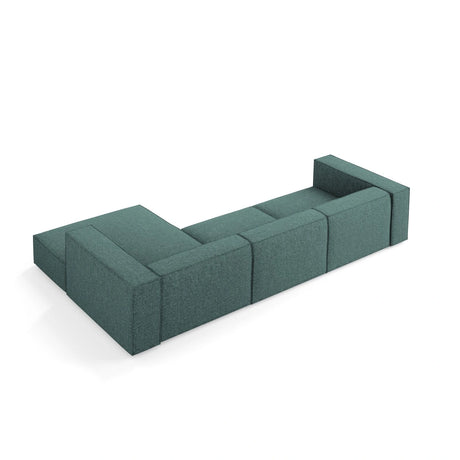 Arendal 4-Sitzer Ecksofa, Rechte Seite, aus Chenille in Petrol (Haga 78), 284x166x70 cm von Cosmopolitan Design – Bild 4