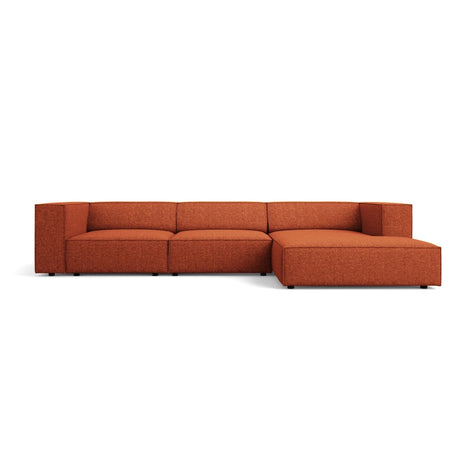 Arendal 4-Sitzer Ecksofa, Rechte Seite, aus Chenille in Terrakotta (Haga 44), 284x166x70 cm von Cosmopolitan Design – Bild 1