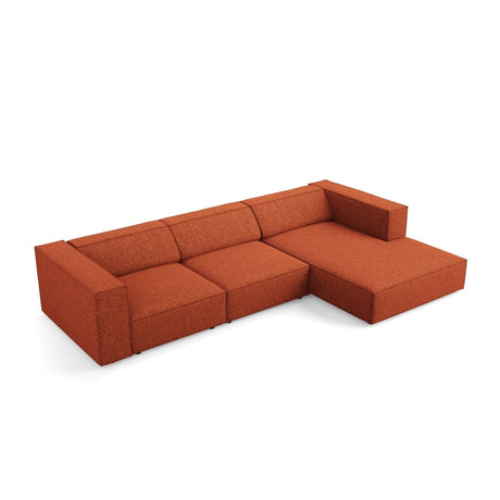 Arendal 4-Sitzer Ecksofa, Rechte Seite, aus Chenille in Terrakotta (Haga 44), 284x166x70 cm von Cosmopolitan Design – Bild 5