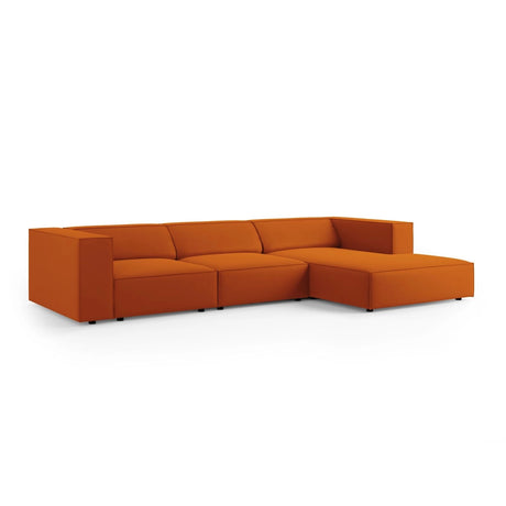 Arendal 4-Sitzer Ecksofa, Rechte Seite, aus Samt in Terrakotta (Casino Terracota), 284x166x70 cm von Cosmopolitan Design – Bild 3