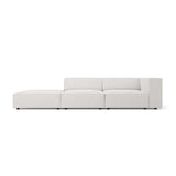 Arendal 4-Sitzer Sofa, Linksseitig, aus Chenille in Hellgrau (Haga 06), Beine aus Schwarzes Plastik, 262x102x70 cm von Cosmopolitan Design – Bild 1