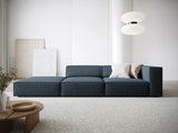 Arendal 4-Sitzer Sofa, Linksseitig, aus Chenille in Königsblau (Haga 86), Beine aus Schwarzes Plastik, 262x102x70 cm von Cosmopolitan Design – Bild 2
