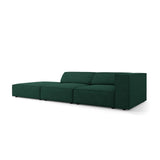 Arendal 4-Sitzer Sofa, Linksseitig, aus Chenille mit Cordoptik in Flaschengrün (Brave Me 10), Beine aus Schwarzes Plastik, 262x102x70 cm von Cosmopolitan Design – Bild 3