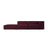 Arendal 4-Sitzer Sofa, Linksseitig, aus Chenille mit Cordoptik in Rubin (Brave Me 8), Beine aus Schwarzes Plastik, 262x102x70 cm von Cosmopolitan Design – Bild 1