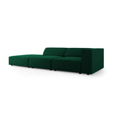 Arendal 4-Sitzer Sofa, Linksseitig, aus Samt in Flaschengrün (Casino Deep Green), Beine aus Schwarzes Plastik, 262x102x70 cm von Cosmopolitan Design – Bild 3