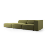 Arendal 4-Sitzer Sofa, Linksseitig, aus Samt in Hellgrün (Casino Forest), Beine aus Schwarzes Plastik, 262x102x70 cm von Cosmopolitan Design – Bild 3