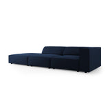 Arendal 4-Sitzer Sofa, Linksseitig, aus Samt in Königsblau (Casino Deep Blue), Beine aus Schwarzes Plastik, 262x102x70 cm von Cosmopolitan Design – Bild 3