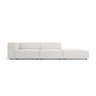 Arendal 4-Sitzer Sofa, Rechtsseitig, aus Chenille in Hellgrau (Haga 06), Beine aus Schwarzes Plastik, 262x102x70 cm von Cosmopolitan Design – Bild 1