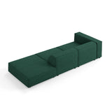 Arendal 4-Sitzer Sofa, Rechtsseitig, aus Chenille mit Cordoptik in Flaschengrün (Brave Me 10), Beine aus Schwarzes Plastik, 262x102x70 cm von Cosmopolitan Design – Bild 4