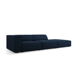 Arendal 4-Sitzer Sofa, Rechtsseitig, aus Chenille mit Cordoptik in Königsblau (Brave Me 7), Beine aus Schwarzes Plastik, 262x102x70 cm von Cosmopolitan Design – Bild 3
