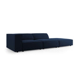 Arendal 4-Sitzer Sofa, Rechtsseitig, aus Samt in Königsblau (Casino Deep Blue), Beine aus Schwarzes Plastik, 262x102x70 cm von Cosmopolitan Design – Bild 3