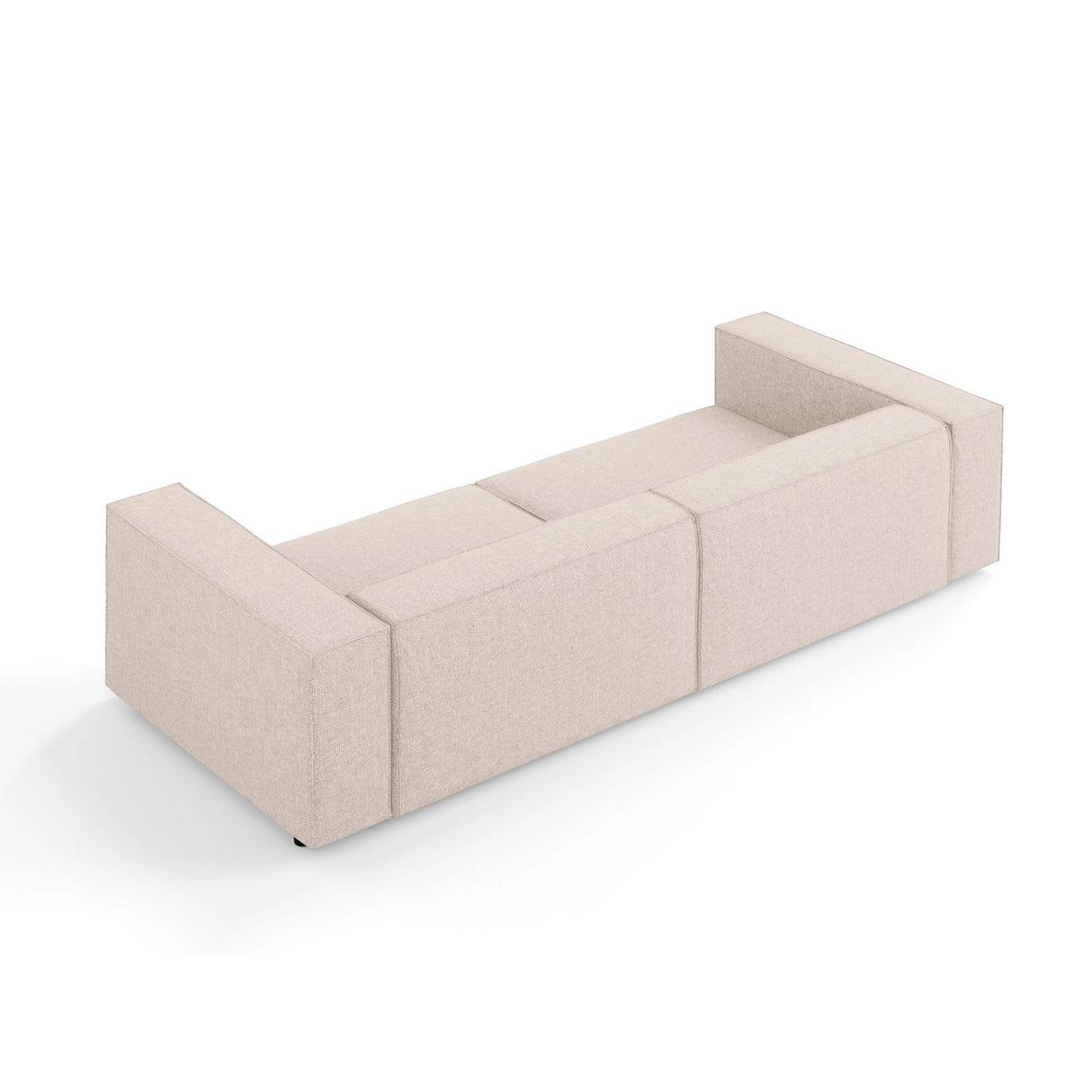 Arendal 4-Sitzer Sofa aus Chenille in Beige (Haga 30), 244x102x70 cm von Cosmopolitan Design – Bild 5