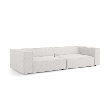 Arendal 4-Sitzer Sofa aus Chenille in Hellgrau (Haga 06), 244x102x70 cm von Cosmopolitan Design – Bild 4