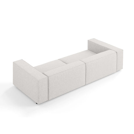 Arendal 4-Sitzer Sofa aus Chenille in Hellgrau (Haga 06), 244x102x70 cm von Cosmopolitan Design – Bild 5