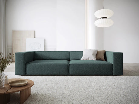 Arendal 4-Sitzer Sofa aus Chenille in Petrol (Haga 78), 244x102x70 cm von Cosmopolitan Design – Bild 2