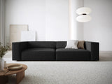 Arendal 4-Sitzer Sofa aus Chenille in Schwarz (Haga 19), 244x102x70 cm von Cosmopolitan Design – Bild 2
