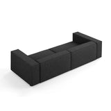 Arendal 4-Sitzer Sofa aus Chenille in Schwarz (Haga 19), 244x102x70 cm von Cosmopolitan Design – Bild 5