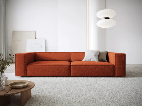 Arendal 4-Sitzer Sofa aus Chenille in Terrakotta (Haga 44), 244x102x70 cm von Cosmopolitan Design – Bild 2