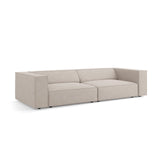 Arendal 4-Sitzer Sofa aus Chenille mit Cordoptik in Dunkelbeige (Brave Me 18), 244x102x70 cm von Cosmopolitan Design – Bild 3