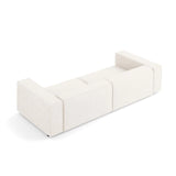 Arendal 4-Sitzer Sofa aus Chenille mit Cordoptik in Elfenbein (Brave Me 1), 244x102x70 cm von Cosmopolitan Design – Bild 4