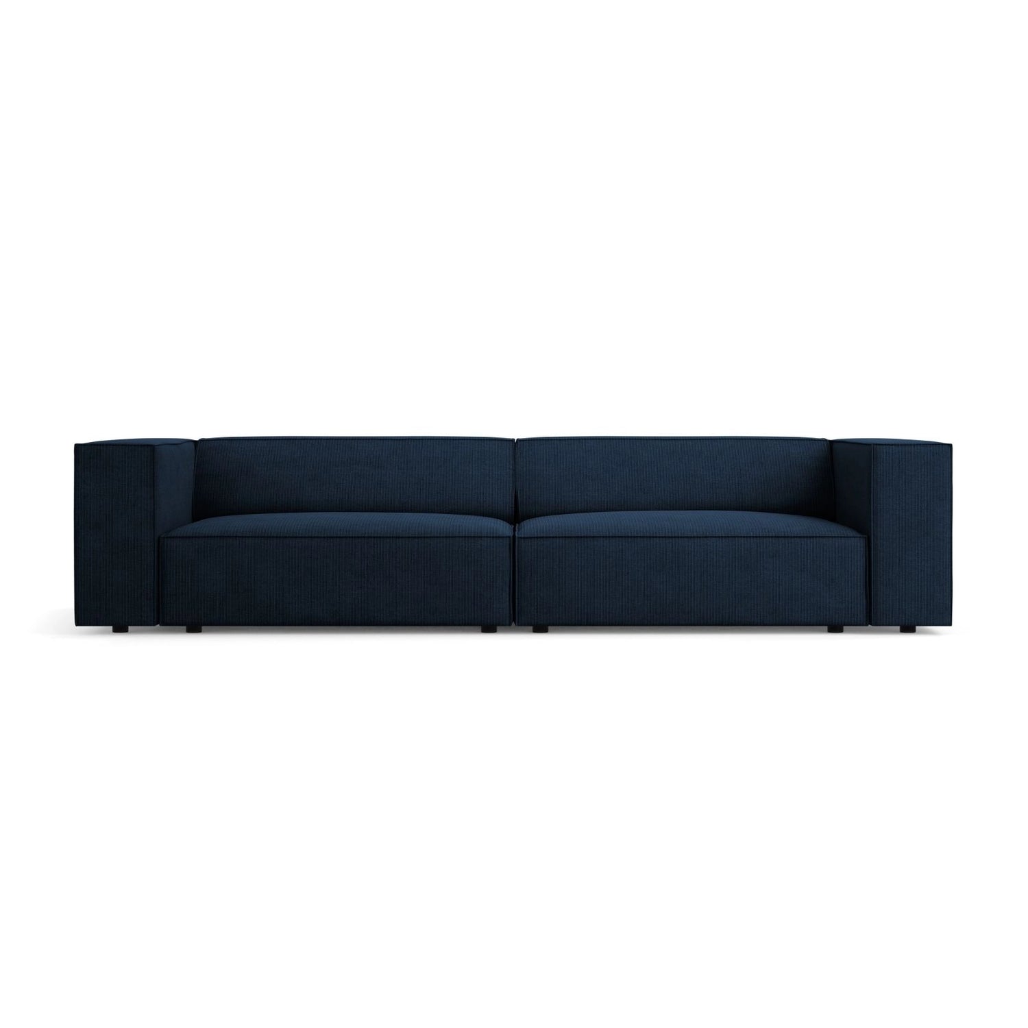 Arendal 4-Sitzer Sofa aus Chenille mit Cordoptik in Königsblau (Brave Me 7), 244x102x70 cm von Cosmopolitan Design – Bild 1