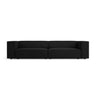 Arendal 4-Sitzer Sofa aus Chenille mit Cordoptik in Schwarz (Brave Me 6), 244x102x70 cm von Cosmopolitan Design – Bild 1