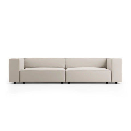 Arendal 4-Sitzer Sofa aus Samt in Ecru (Casino Sand), 244x102x70 cm von Cosmopolitan Design – Bild 1