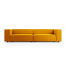 Arendal 4-Sitzer Sofa aus Samt in Gelb (Casino Mostaza), 244x102x70 cm von Cosmopolitan Design – Bild 1