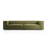 Arendal 4-Sitzer Sofa aus Samt in Hellgrün (Casino Forest), 244x102x70 cm von Cosmopolitan Design – Bild 1