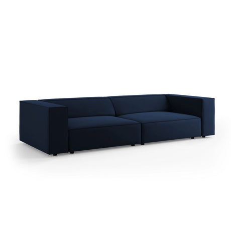 Arendal 4-Sitzer Sofa aus Samt in Königsblau (Casino Deep Blue), 244x102x70 cm von Cosmopolitan Design – Bild 3