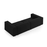 Arendal 4-Sitzer Sofa aus Samt in Schwarz (Casino Black), 244x102x70 cm von Cosmopolitan Design – Bild 4