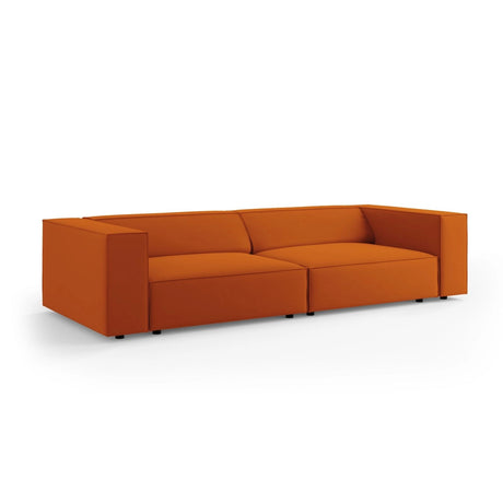 Arendal 4-Sitzer Sofa aus Samt in Terrakotta (Casino Terracota), 244x102x70 cm von Cosmopolitan Design – Bild 3