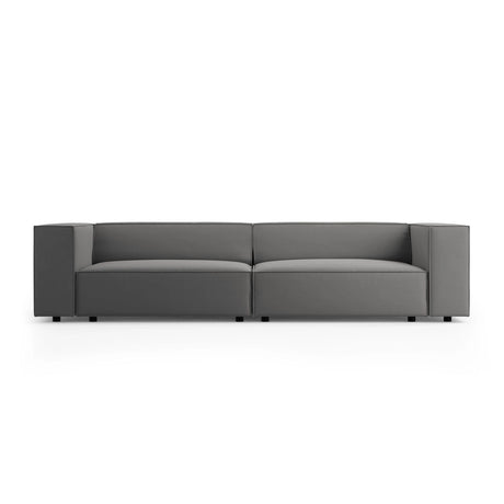 Arendal 4-Sitzer Sofa aus Samt in Warmes Grau (Casino Anthracite), 244x102x70 cm von Cosmopolitan Design – Bild 1