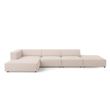 Arendal 5-Sitzer Ecksofa, Linke Seite, aus Chenille in Beige (Haga 30), 341x166x70 cm von Cosmopolitan Design – Bild 1