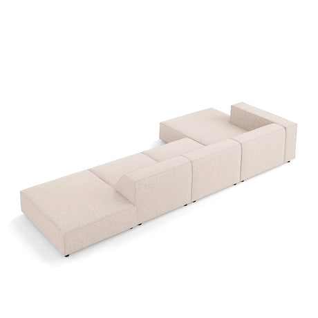 Arendal 5-Sitzer Ecksofa, Linke Seite, aus Chenille in Beige (Haga 30), 341x166x70 cm von Cosmopolitan Design – Bild 5