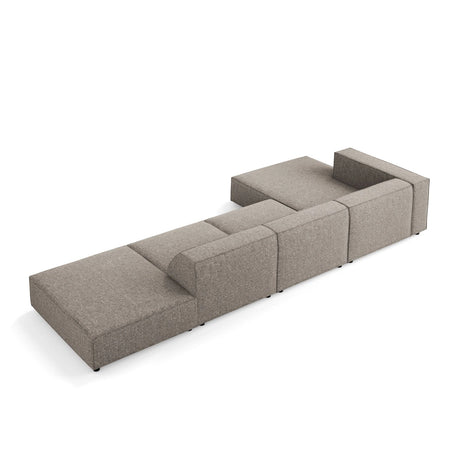 Arendal 5-Sitzer Ecksofa, Linke Seite, aus Chenille in Grau (Haga 16), 341x166x70 cm von Cosmopolitan Design – Bild 5