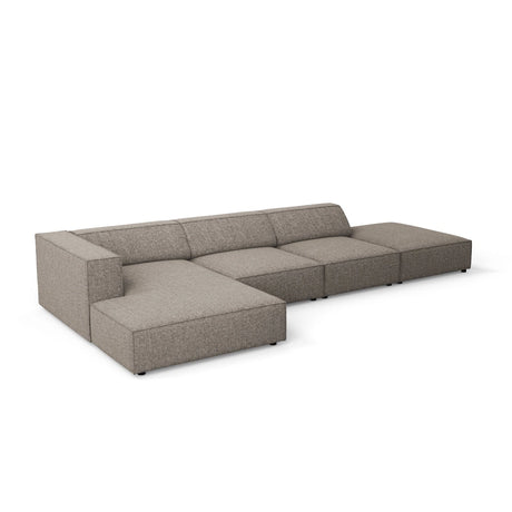 Arendal 5-Sitzer Ecksofa, Linke Seite, aus Chenille in Grau (Haga 16), 341x166x70 cm von Cosmopolitan Design – Bild 6