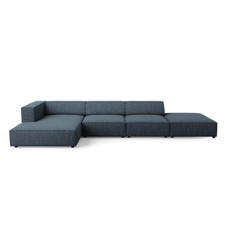 Arendal 5-Sitzer Ecksofa, Linke Seite, aus Chenille in Königsblau (Haga 86), 341x166x70 cm von Cosmopolitan Design – Bild 1