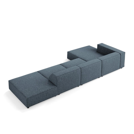 Arendal 5-Sitzer Ecksofa, Linke Seite, aus Chenille in Königsblau (Haga 86), 341x166x70 cm von Cosmopolitan Design – Bild 5