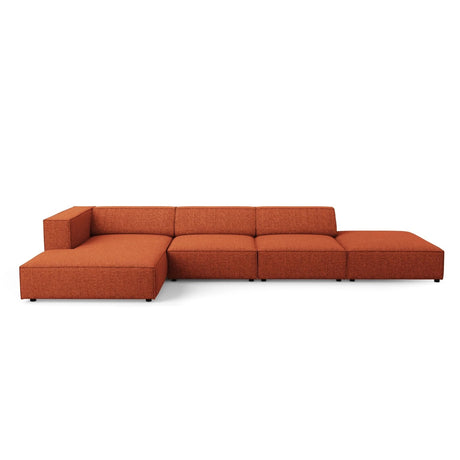 Arendal 5-Sitzer Ecksofa, Linke Seite, aus Chenille in Terrakotta (Haga 44), 341x166x70 cm von Cosmopolitan Design – Bild 1