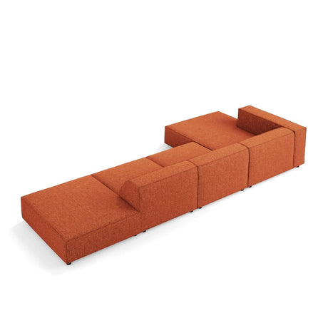 Arendal 5-Sitzer Ecksofa, Linke Seite, aus Chenille in Terrakotta (Haga 44), 341x166x70 cm von Cosmopolitan Design – Bild 5