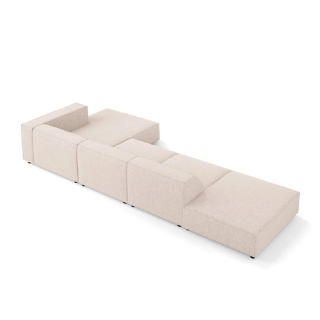 Arendal 5-Sitzer Ecksofa, Rechte Seite, aus Chenille in Beige (Haga 30), 341x166x70 cm von Cosmopolitan Design – Bild 5